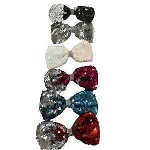 NEW Hair Accessories Bow Clips set of 6